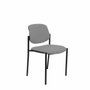 NOWY STYL Silla Styl tapizada en tela gris claro sin brazos