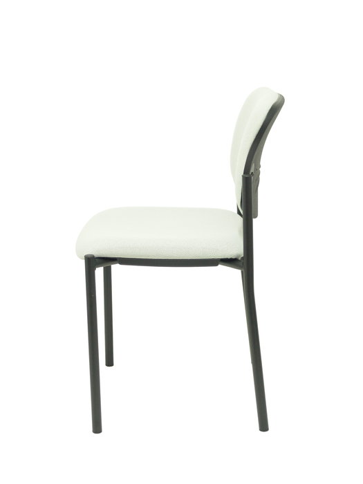Silla Styl tapizada con Tela color Gris claro. Sin brazos