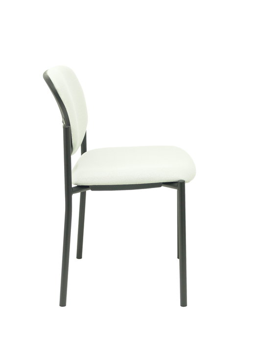 Silla Styl tapizada con Tela color Gris claro. Sin brazos
