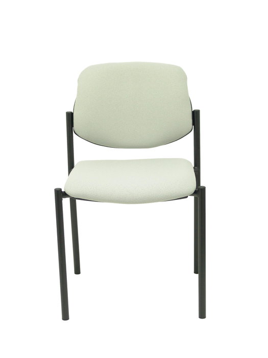 Silla Styl tapizada con Tela color Gris claro. Sin brazos