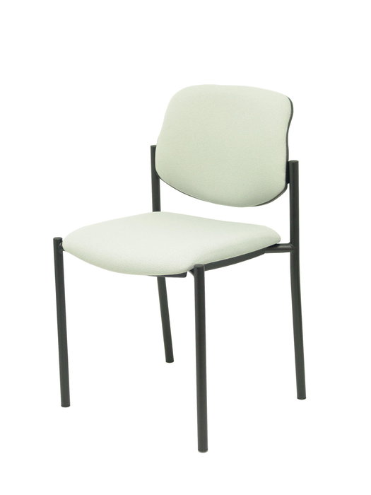 Silla Styl tapizada con Tela color Gris claro. Sin brazos