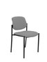 Silla Styl tapizada con Tela color Gris claro. Sin brazos
