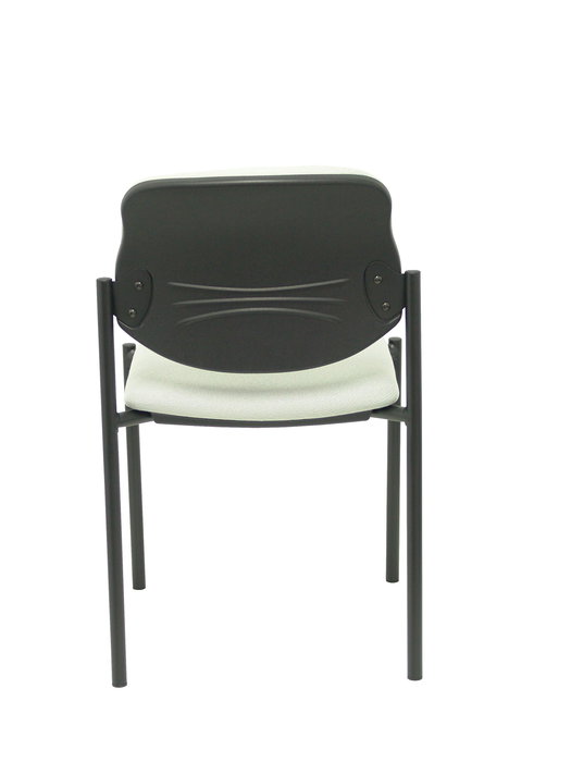 Silla Styl tapizada con Tela color Gris claro. Sin brazos