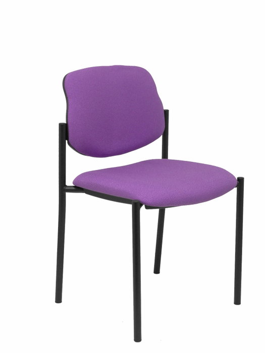 PIQUERAS Y CRESPO Silla fija Styl Bali lila chasis negro PIQUERAS Y CRESPO Silla fija Styl Bali lila chasis negro