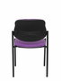 Silla Styl tapizada con Tela color Lila. Sin brazos