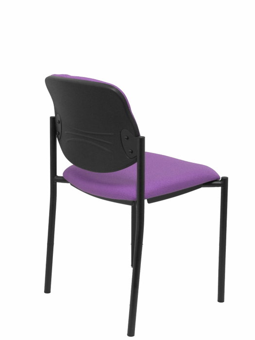NOWY STYL Silla fija Styl Bali lila con chasis negro NOWY STYL Silla fija Styl Bali lila con chasis negro