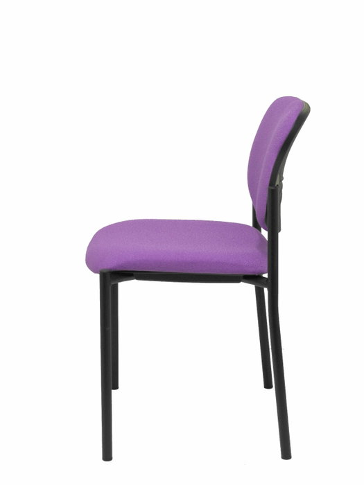 NOWY STYL Silla fija Styl Bali lila con chasis negro NOWY STYL Silla fija Styl Bali lila con chasis negro