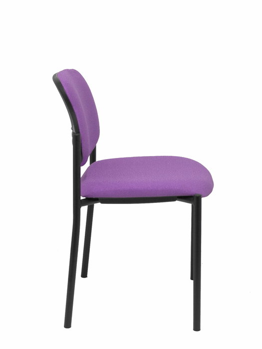 Silla Styl tapizada con Tela color Lila. Sin brazos