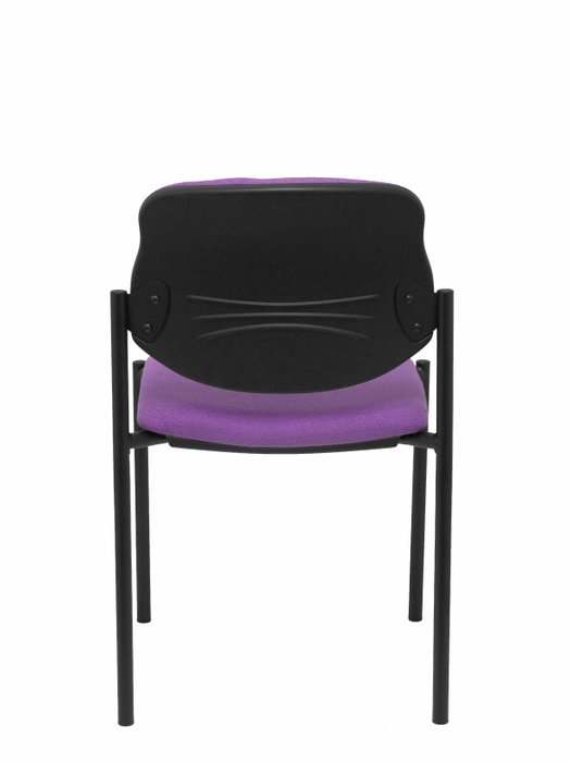 NOWY STYL Silla fija Styl Bali lila con chasis negro NOWY STYL Silla fija Styl Bali lila con chasis negro