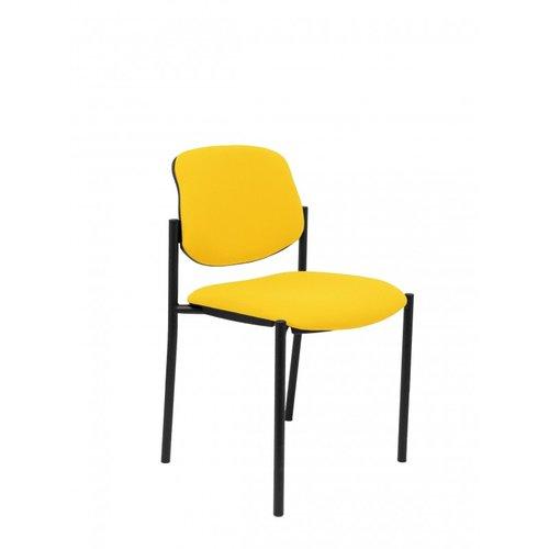 Silla Styl tapizada con Tela color Amarillo. Sin brazos Silla Styl tapizada con Tela color Amarillo. Sin brazos