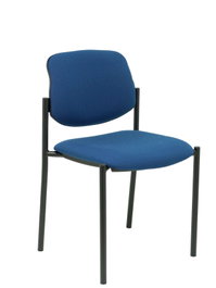 Piqueras y Crespo Silla fija Styl Bali azul marino chasis negro