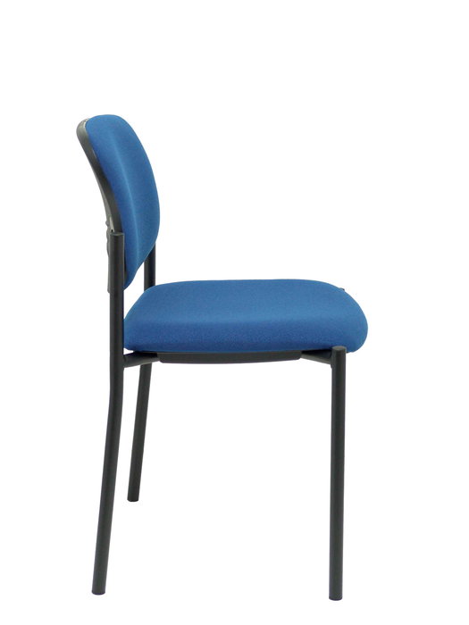 Silla Styl tapizada con Tela color Azul marino. Sin brazos