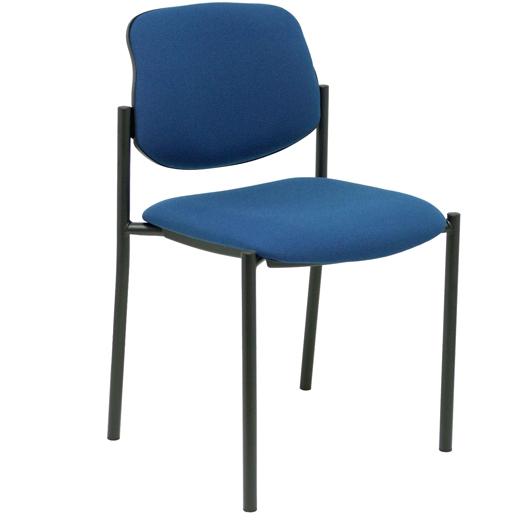 NOWY STYL Silla Styl tapizada en tela azul marino sin brazos