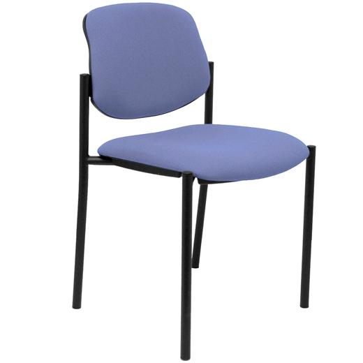 NOWY STYL Silla Styl tapizada en tejido Bali azul claro sin brazos