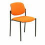 NOWY STYL Silla Styl tapizada en tela naranja sin brazos