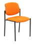 NOWY STYL Silla fija Styl Bali naranja con chasis negro