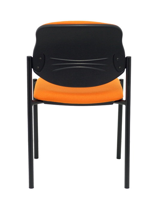 PIQUERAS Y CRESPO Silla fija Styl Bali naranja chasis negro PIQUERAS Y CRESPO Silla fija Styl Bali naranja chasis negro