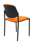 PIQUERAS Y CRESPO Silla fija Styl Bali naranja chasis negro