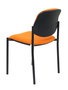 PIQUERAS Y CRESPO Silla fija Styl Bali naranja chasis negro