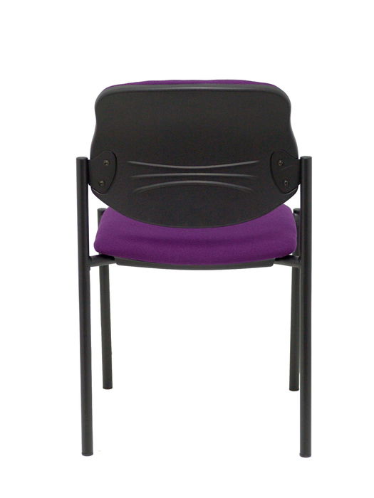 Silla Styl tapizada con Tela color Morado. Sin brazos