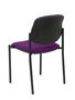 Silla Styl tapizada con Tela color Morado. Sin brazos