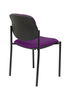 Silla Styl tapizada con Tela color Morado. Sin brazos