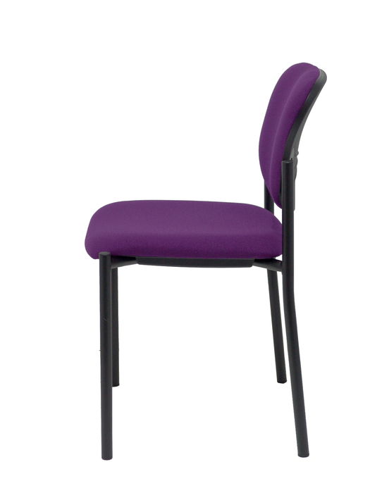 Silla Styl tapizada con Tela color Morado. Sin brazos