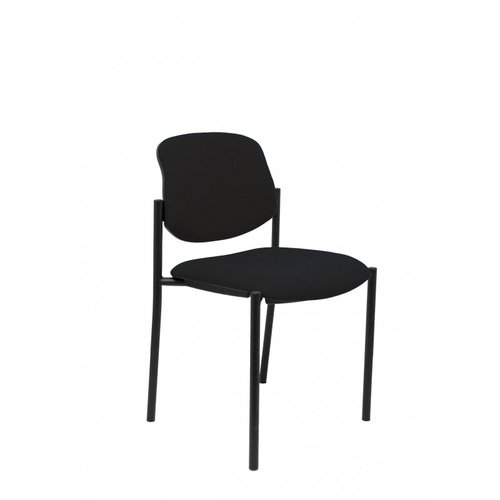 NOWY STYL Silla Styl tapizada en tela color Negro sin brazos