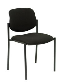 Silla Styl tapizada con Tela color Negro. Sin brazos