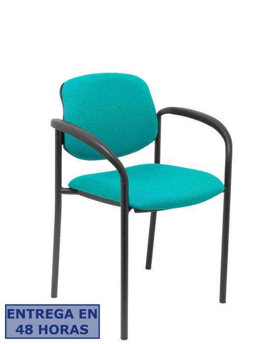 NOWY STYL Silla Styl con brazos fijos y tapizado en tela Turquesa