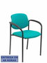 NOWY STYL Silla Styl con brazos fijos y tapizado en tela Turquesa