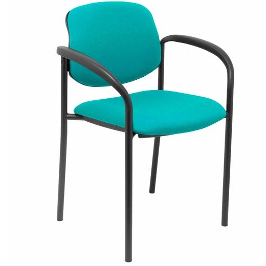 NOWY STYL Silla Styl con brazos fijos y tapizado en tela Turquesa
