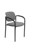 NOWY STYL Silla Styl tapizada en tela gris con brazos fijos
