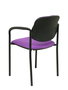 NOWY STYL Silla fija Styl Bali lila con brazos y chasis negro