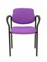 NOWY STYL Silla fija Styl Bali lila con brazos y chasis negro