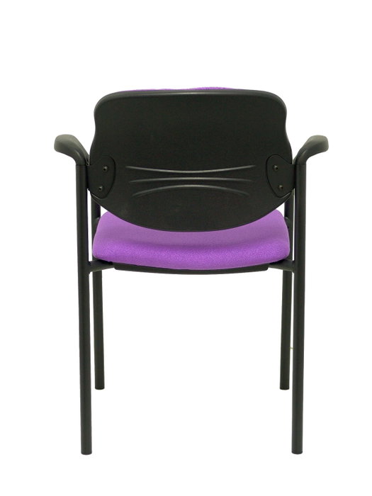 NOWY STYL Silla fija Styl Bali lila con brazos y chasis negro