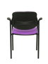 NOWY STYL Silla fija Styl Bali lila con brazos y chasis negro