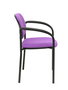 NOWY STYL Silla fija Styl Bali lila con brazos y chasis negro