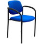 NOWY STYL Silla Styl con brazos fijos y tapizado azul marino