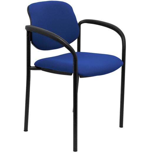 NOWY STYL Silla Styl tapizada en tejido Bali Azul con brazos fijos