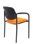 NOWY STYL Silla fija Styl Bali naranja con brazos y chasis negro