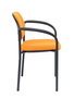 NOWY STYL Silla fija Styl Bali naranja con brazos y chasis negro