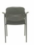Silla Styl tapizada con Tela color Negro. Brazos fijos