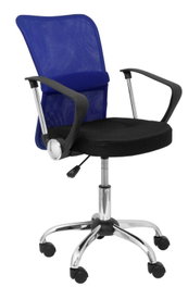 PIQUERAS Y CRESPO Silla Infantil Cardenete con Respaldo de Malla Azul y Asiento Negro
