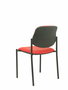 Silla Styl tapizada con Similpiel color Rojo. Sin brazos