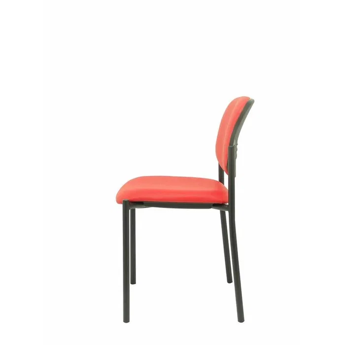Piqueras y Crespo Silla fija Styl similpiel rojo chasis negro