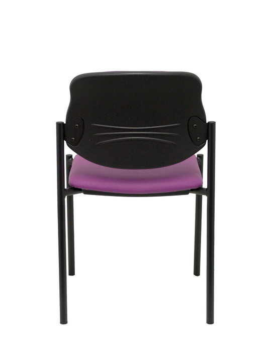 Silla Styl tapizada con Similpiel color Morado. Sin brazos
