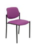 Silla Styl tapizada con Similpiel color Morado. Sin brazos
