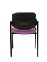 Piqueras y Crespo Silla Fija Styl Similpiel Morado Chasis Negro