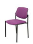Silla Styl tapizada con Similpiel color Morado. Sin brazos